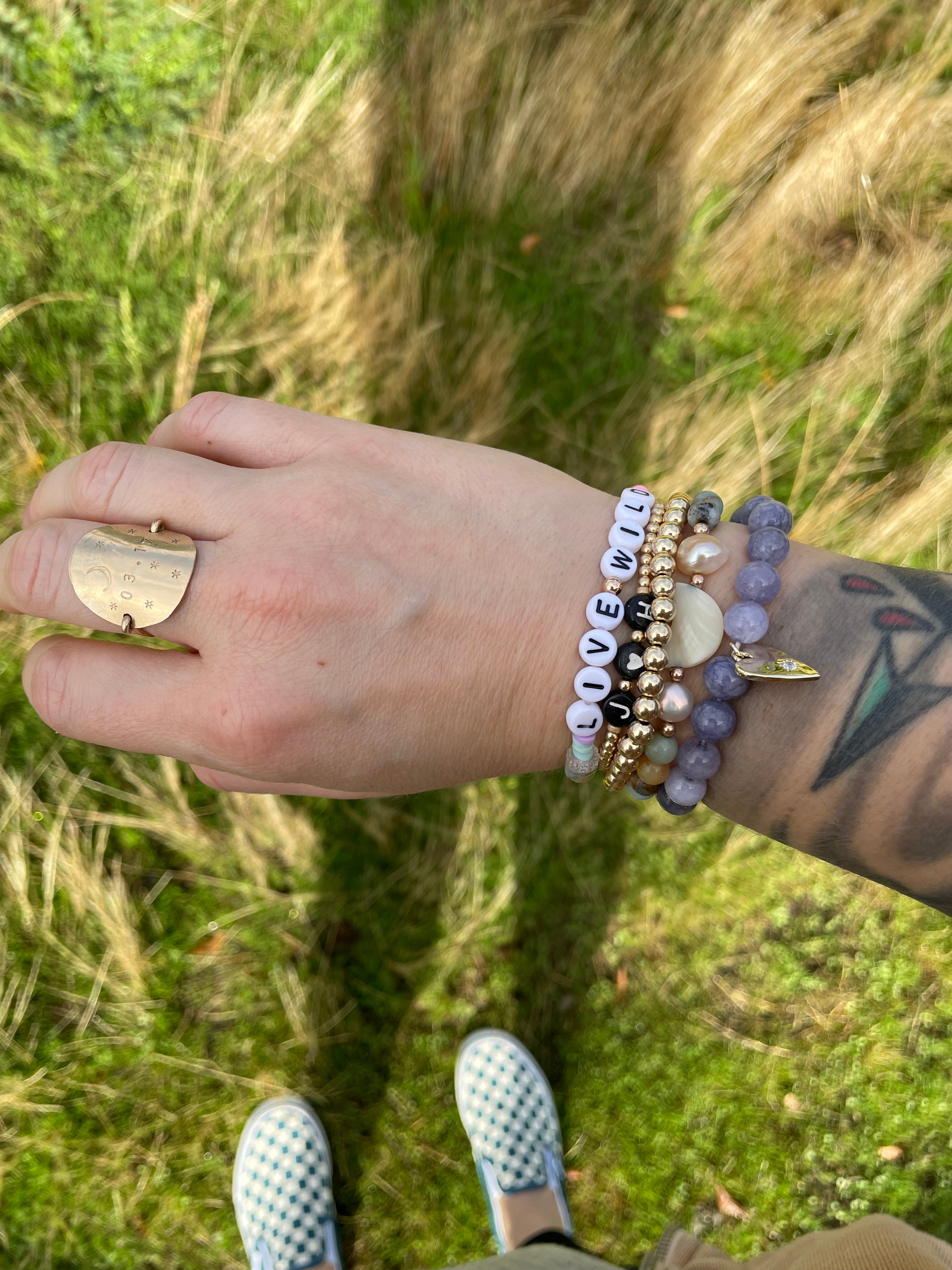 5mm Solid Bracelet – 14K Gold Filled or Sterling Silver