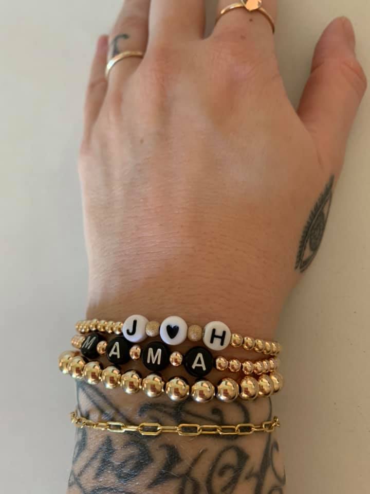 4mm Solid Bracelet – 14K Gold Filled or Sterling Silver