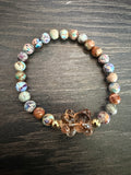 Rainbow howlite + gummy bear