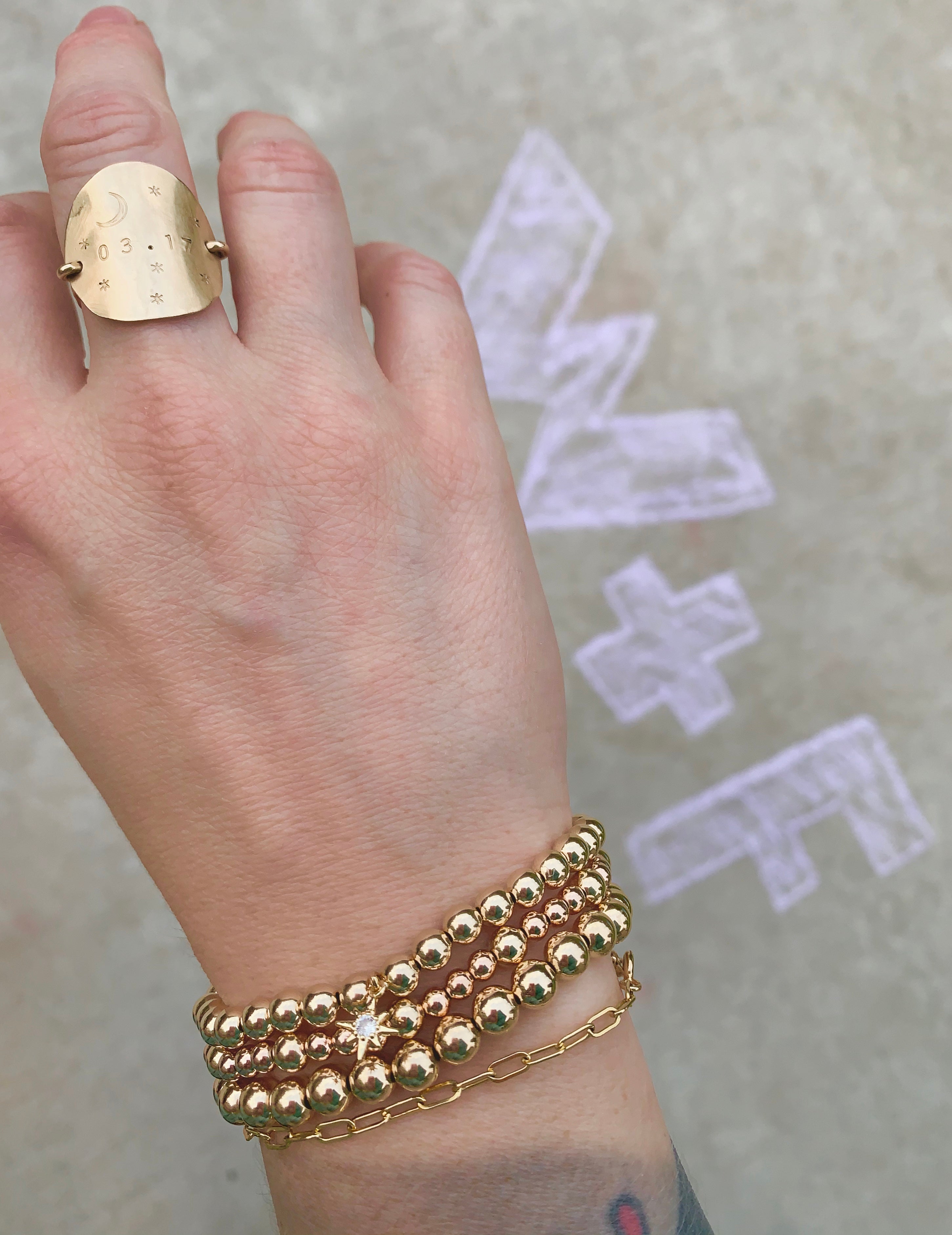 4mm Solid Bracelet – 14K Gold Filled or Sterling Silver