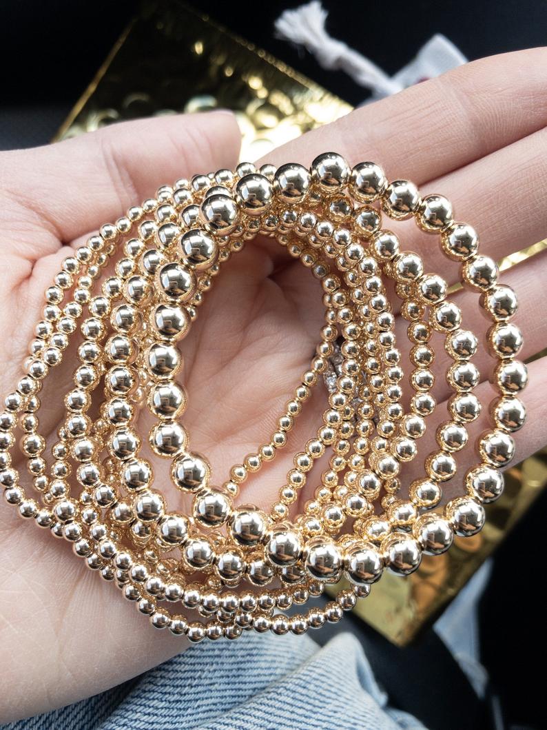 4mm Solid Bracelet – 14K Gold Filled or Sterling Silver