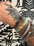 Jade + Gold butterfly