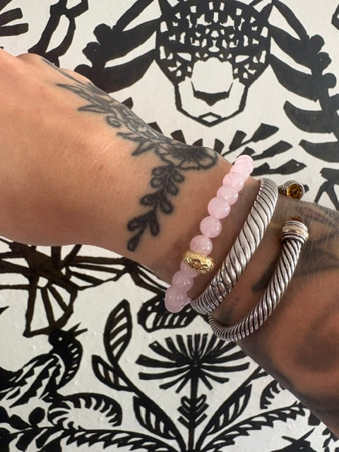 Rose Quartz + Charm