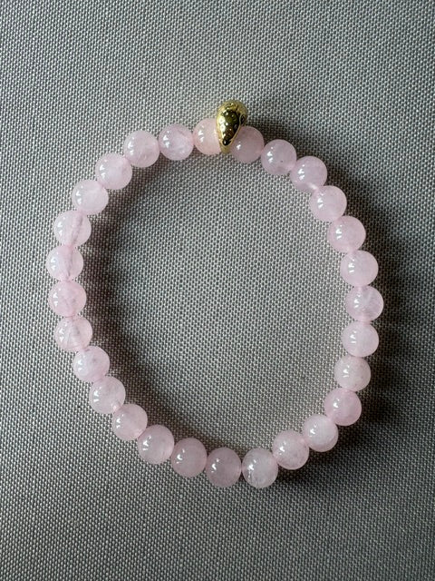 Rose Quartz + Charm